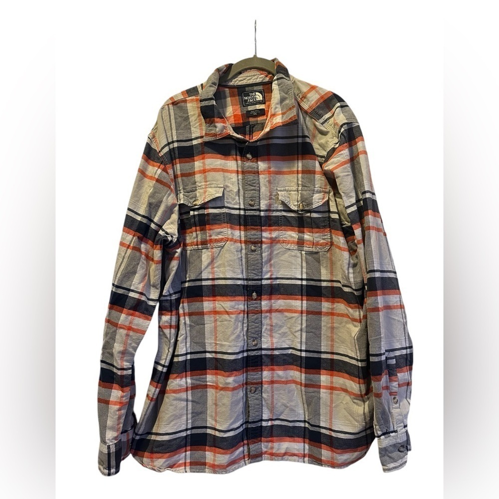 The North Face men's plaid shirt XXL 100% Cotton Outdoorsy